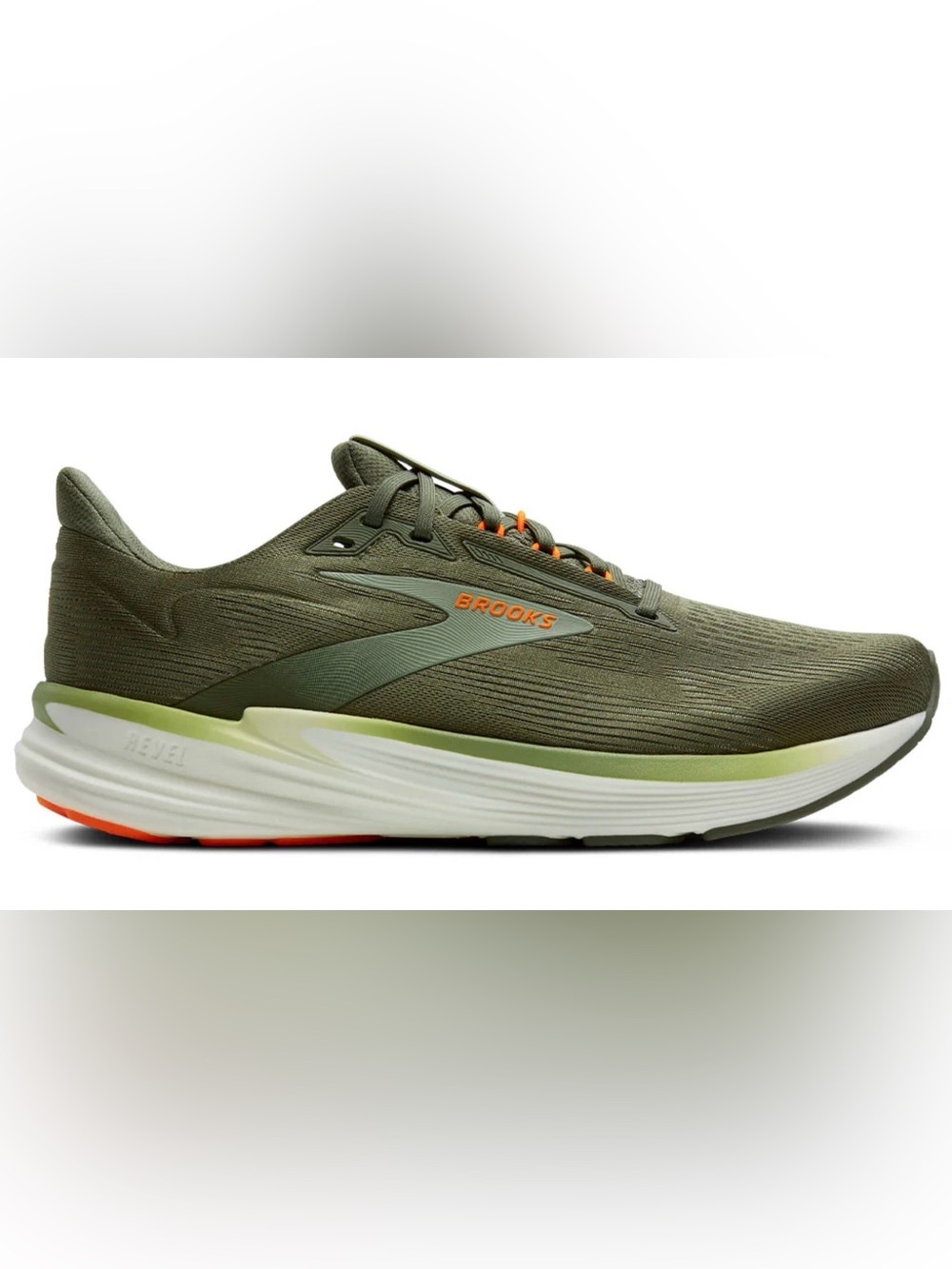 Brooks Revel 8 “Olive/Tea/Orange” Men’s 9/Women’s 7.5 New w/ Rep Box #153